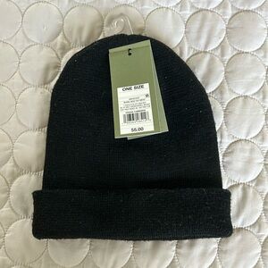 Goodfellow & co Black Beanie Hat Foldable